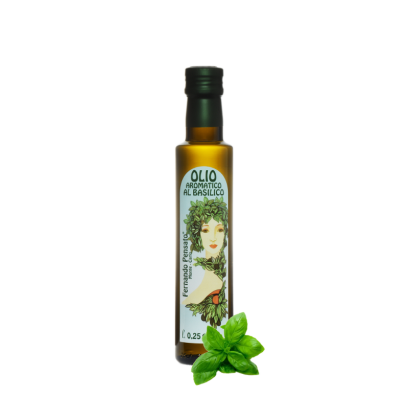 HUILE D'OLIVE AU BASILIC