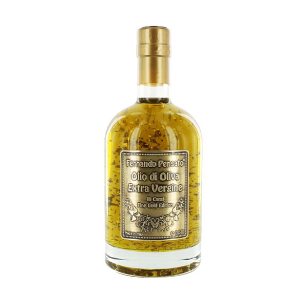 HUILE D'OLIVE AUX PAILLETTES D’OR